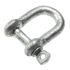  D Shackle HD Galvanised 14mm L56mm with 28mm gap 14mm pin